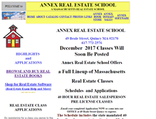 Tablet Screenshot of annexrealestateschool.com